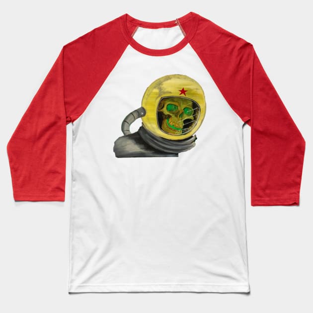 Undead Spaceman Baseball T-Shirt by ArtofJesseCobb